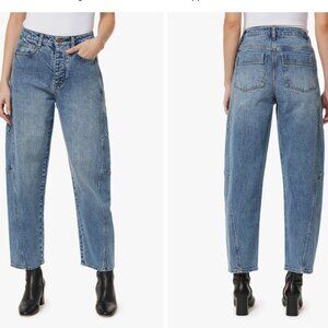 Habitual | Light Blue Brant High Waist High Rise Barrel Crop Jeans